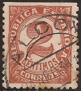República Española 1933 2 cents