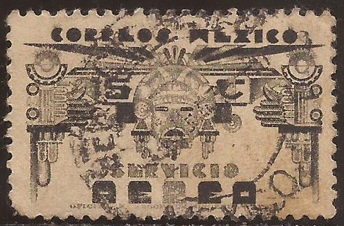 Símbolos de México  1934  aéreo 5 cents