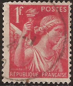 Iris  1938  1 Fr (rojo)