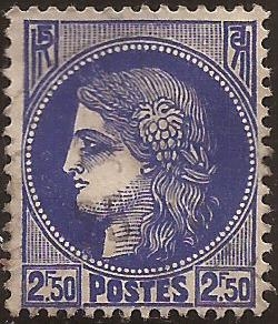 Ceres  1938  2,50 Fr (azul)