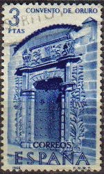 ESPAÑA 1966 1755 Sello VII Forjadores de America Convento de Ouro Bolivia Usado