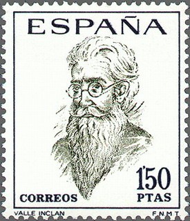 ESPAÑA 1966 1758 Sello Nuevo Literatos Españoles Valle Inclán