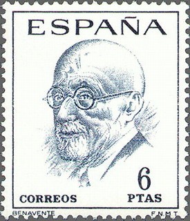 ESPAÑA 1966 1760 Sello** Literatos Españoles Benavente