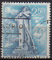 ESPAÑA 1967 1805 Sello Turistica Monumento a Colon Huelva Usado