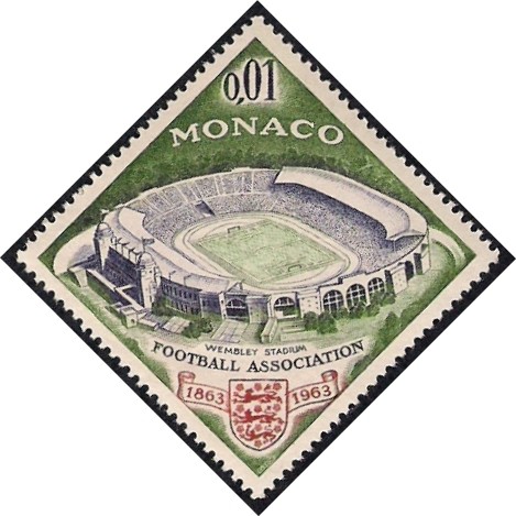 Estadio de Wembley y Emblema de la Asociación de Fútbol Británica
