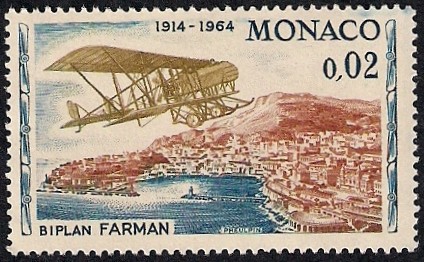 Biplano Farman en Mónaco