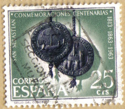 Centenario de San Sebastian - Sello del Concejo
