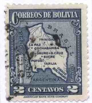 Mapa de Bolivia