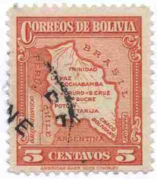 Mapa de Bolivia