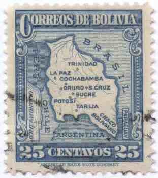 Mapa de Bolivia