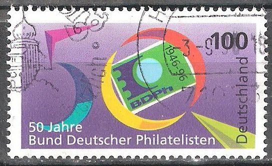 50 años de la Asociación Filatelistas alemanes.