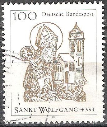 Muerte Milenario de San Wolfgang,Obispo de Regensburg.