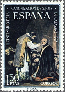 España 1967 1837 Sello ** Centenario San Jose de Calasanz completa Timbre Espagne Spain Spagna Espan