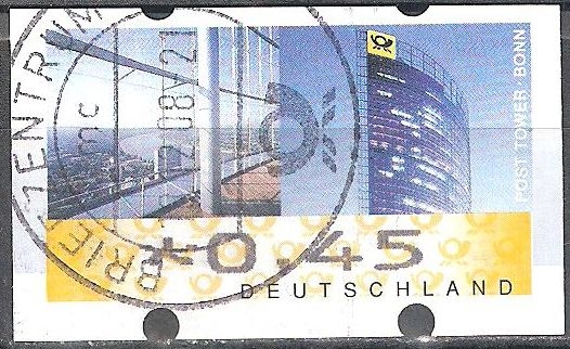 ATM,la torre de correos en Bonn , Rheinaue.