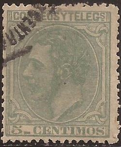 Alfonso XII  1879  5 cents