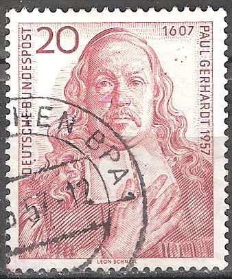 350º cumpleaños de Paul Gerhardt,escritor de la canción de la iglesia del lutheran.