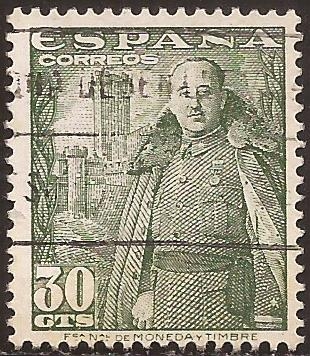 Franco y el Castillo de la Mota  1948  30 cents