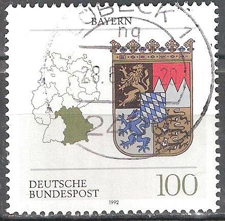 Escudo de Armas de los Estados Federales de Alemania (Baviera).