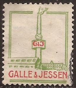 Sello publicitario  1933  Galle&Jessen