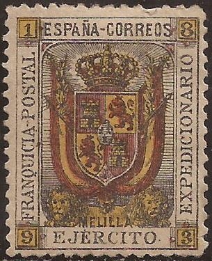 Franquicia Postal. Ejército Expedicionario. Melilla  1893