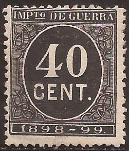 Impuesto de Guerra  1898  40 cts