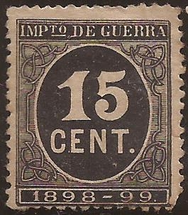 Impuesto de Guerra  1898  15 cts