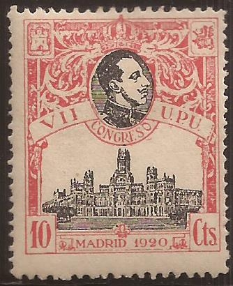 VII Congreso Unión Postal Universal. Madrid 1920 10 cts
