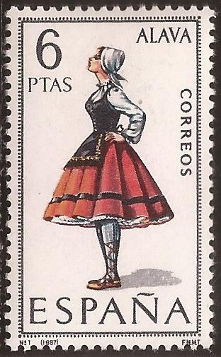 Trajes típicos. Alava  1967  6 ptas