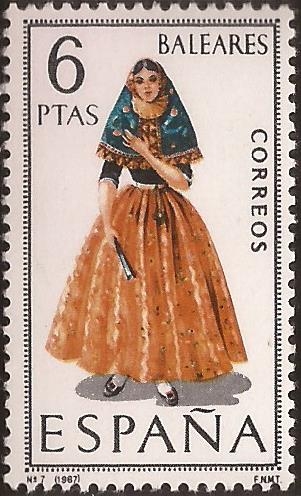 Trajes típicos. Baleares  1967  6 ptas