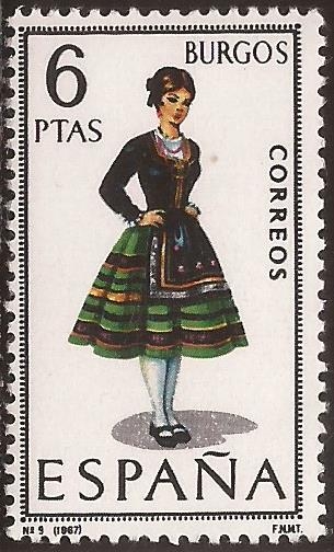 Trajes típicos. Burgos 1967  6 ptas