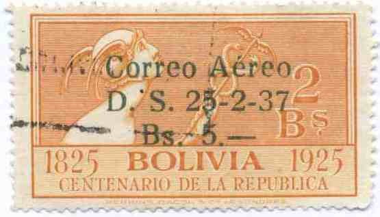 Sellos de 1924, 1925, 1928 y 1930 sobrecargados