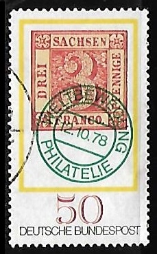 First stamp from Saxony