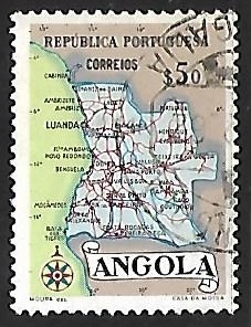 Mapa de Angola