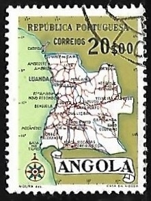 Mapa de Angola