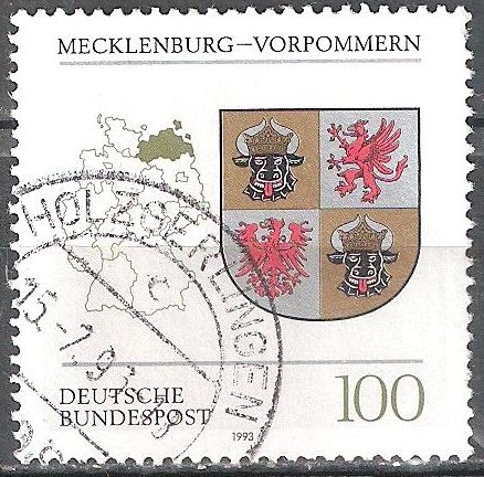 Escudo de armas de los estados federales(Mecklenburg-Vorpommern).
