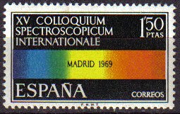ESPAÑA 1969 1924 Sello Nuevo XV Colloquium Spectroscopicum InteNacionale Madrid
