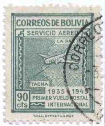 Conmemoracion del Primer vuelo internacional entre La Paz y Tacna por Panagra