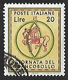 Postiglione and horse