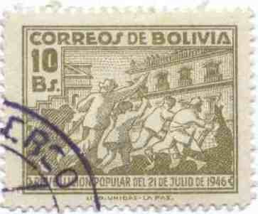 Conmemoracion de la revolucion del 21 de Julio de 1946