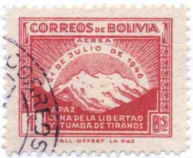 Conmemoracion de la revolucion del 21 de Julio de 1946