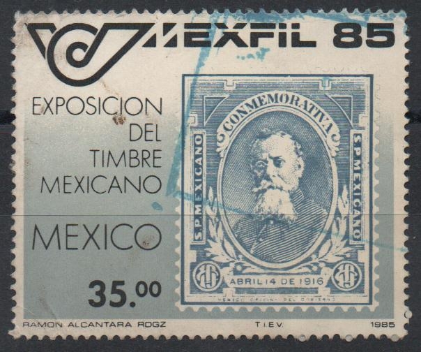 EXPOSICION  DEL  TIMBRE  MEXICANO.  VENUSTIANO  CARRANZA.