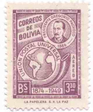 Conmemoracion del 75 aniversario de la Union Postal Universal