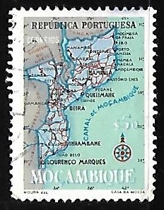 Mapa de Mozambique