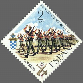 ESPAÑA 1971 2044 Sello Nuevo L Aniversario de la Legión Tercio Gran Capitán