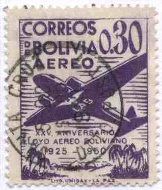 Conmemoracion del XXV aniversario del Lloyd Aereo Boliviano