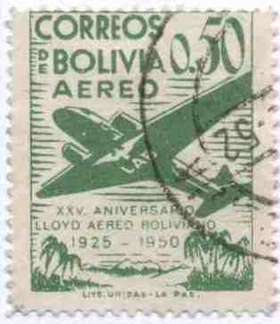 Conmemoracion del XXV aniversario del Lloyd Aereo Boliviano