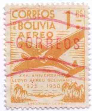 Conmemoracion del XXV aniversario del Lloyd Aereo Boliviano