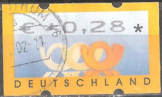 Etiquetas de ATM,Emblema postal,DBP.