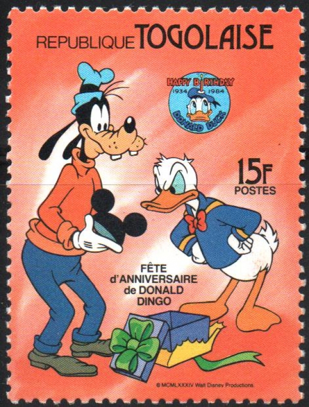 50th  ANIVERSARIO  DEL  PATO  DONALD,  GOOFY  Y  DONALD. 