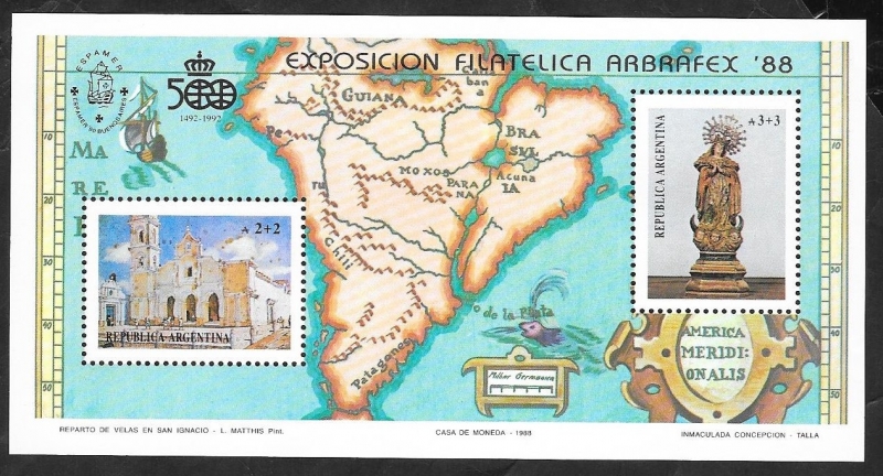 39 H.B. - Arbrafex 88, Exposición filatélica